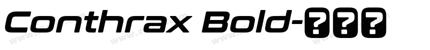 Conthrax Bold字体转换